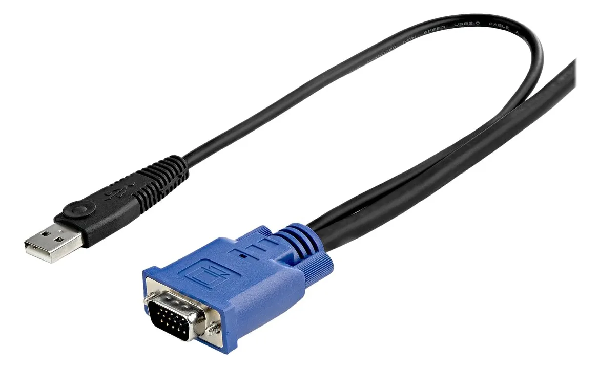 StarTech.com 3m 2-in-1 PS/2 USB KVM Kabel - Kabelsatz für KVM Switch / Umschalter - Video- / USB-Kabel - USB, HD-15, Ansicht 4