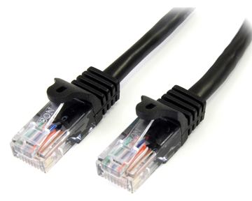 StarTech.com 3m Cat5e RJ45 UTP Netzwerkkabel Snagless - Cat 5e Patchkabel - Schwarz - Stecker / Stecker von LumaTech
