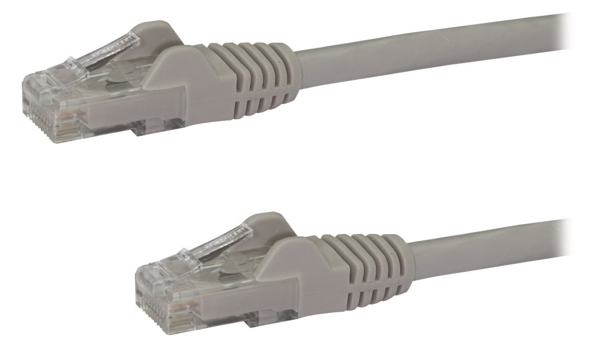 StarTech.com 3m Cat6 Gigabit UTP Patchkabel Snagless - Cat.6 RJ45 Netzwerkkabel mit Schutzmanschette - Grau