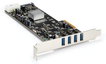 StarTech.com 4 Port USB 3.0 SuperSpeed PCI Express Schnittstellenkarte mit 4 5Gb/s Kanälen und UASP von LumaTech