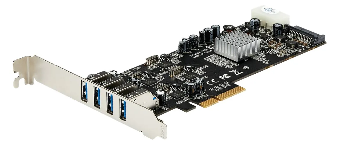 StarTech.com 4 Port USB 3.0 SuperSpeed PCI Express Schnittstellenkarte mit 4 5Gb/s Kanälen und UASP, Ansicht 3