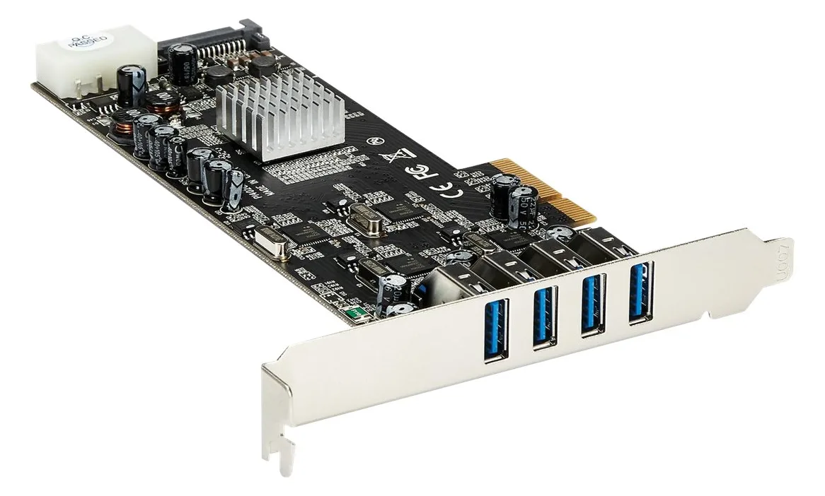 StarTech.com 4 Port USB 3.0 SuperSpeed PCI Express Schnittstellenkarte mit 4 5Gb/s Kanälen und UASP, Ansicht 4