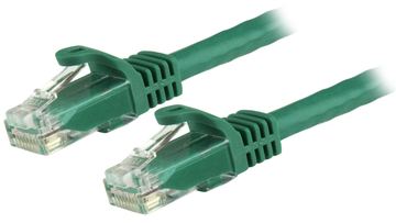 StarTech.com 50cm Cat6 Gigabit Snagless Patchkabel - RJ45 UTP Netzwerkkabel mit Schutzmanschette - Cat 6 Kabel - Grün von LumaTech
