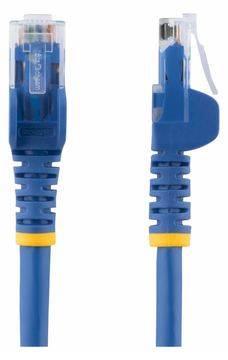 StarTech.com 50cm Cat6 Snagless Gigabit UTP Netzwerkkabel - Cat 6 RJ45 Netzwerkkabel mit Knickschutz - Blau von LumaTech