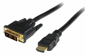 StarTech.com 50cm HDMI auf DVI-D Kabel - Stecker/Stecker - HDMI/DVI Adapterkabel / Adapter Kabel - Schwarz von LumaTech