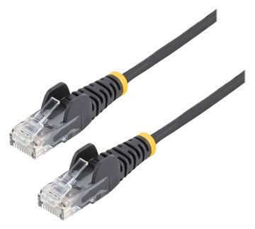 StarTech.com 50cm Slim LSZH CAT6 Ethernet Cable, 10 Gigabit Snagless RJ45 100W PoE Patch Cord - Schwarz von LumaTech