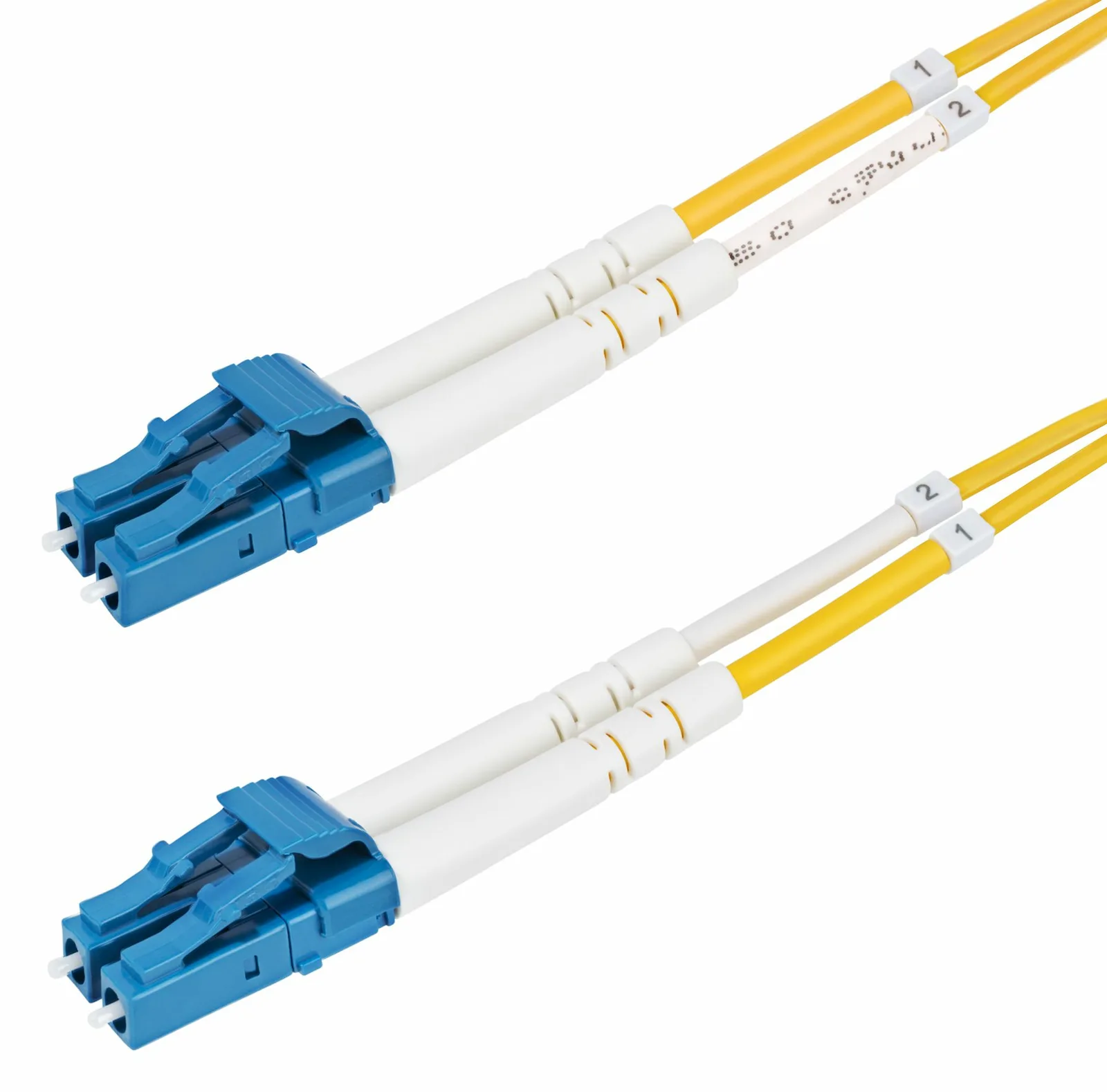 StarTech.com 5m (16.4ft) LC to LC (UPC) OS2 Single Mode Duplex Fiber Optic Cable, 9/125µm, Laser Optimized, 10G, Ansicht 2
