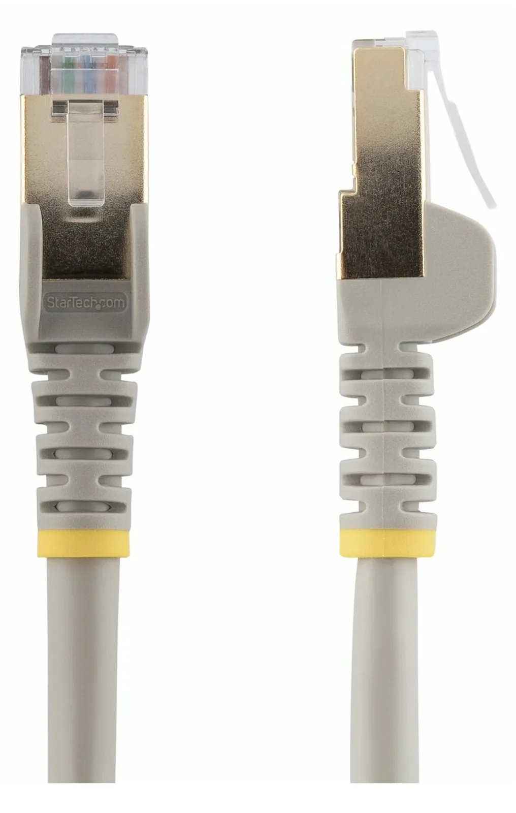 StarTech.com 5m CAT6A Ethernet Cable, 10 Gigabit Shielded Snagless RJ45 100W PoE Patch Cord, CAT 6A 10GbE STP - Grau, Ansicht 4