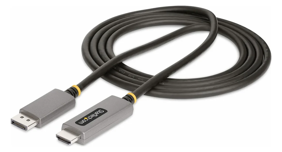 StarTech.com 6ft (2m) DisplayPort to HDMI Adapter Cable, 8K 60Hz, 4K 144Hz, HDR10, DP 1.4 to HDMI 2.1 Active Video, Ansicht 5