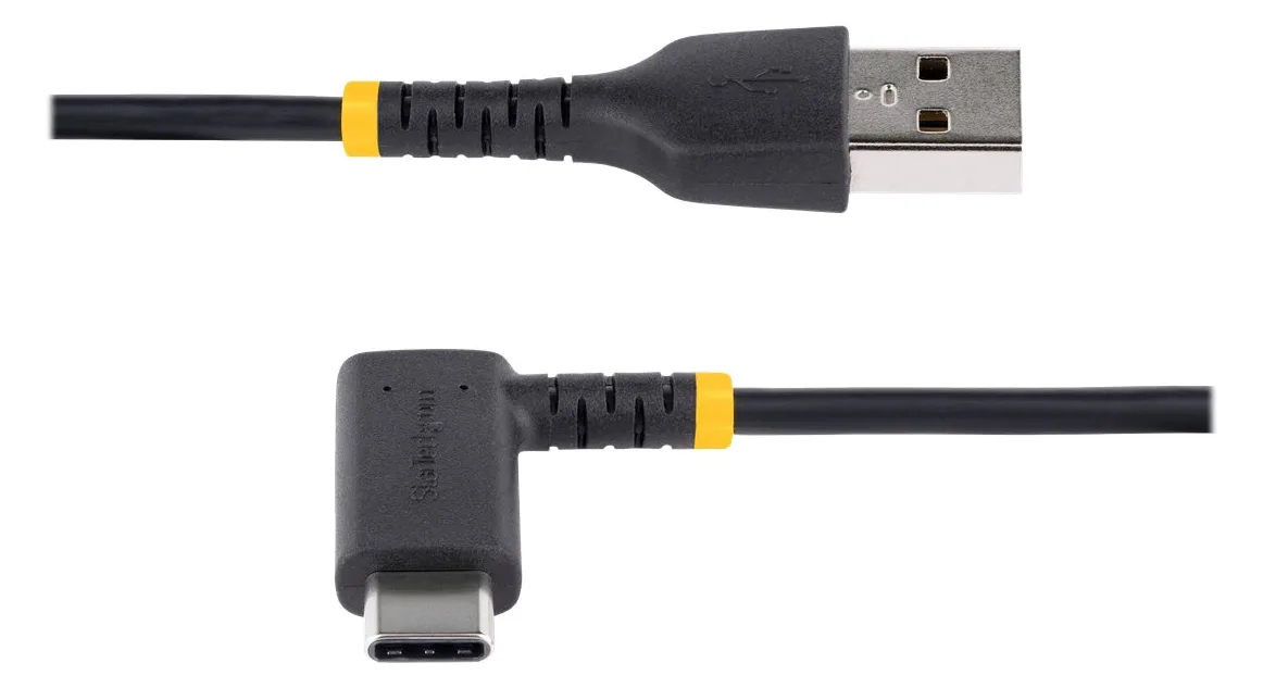 StarTech.com 6in (15cm) USB A to C Charging Cable Right Angle, Heavy Duty Fast Charge USB-C Cable, Ansicht 5