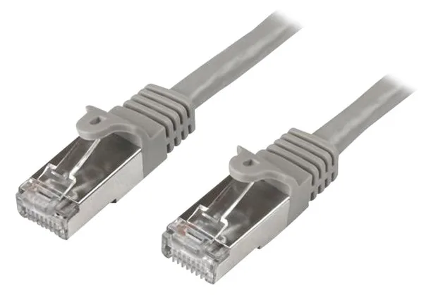 StarTech.com Cat6 geschirmtes (SFTP) Netzwerkkabel 0,5m - Snagless Gigabit Patchkabel - Grau - Patch-Kabel - RJ-45 (M), Ansicht 2