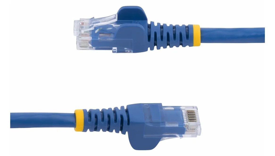 StarTech.com Cat6 Gigabit Patchkabel Snagless mit RJ45 UTP 5m in Blau - Cat 6 Netzwerkkabel - Patch-Kabel - RJ-45 (M), Ansicht 4