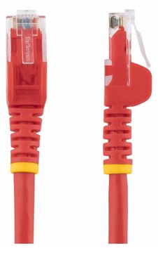 StarTech.com Cat6 Snagless RJ45 Netzwerkkabel - 10m - Rot - Cat 6 Ethernet UTP Kabel 10 Meter - Patch-Kabel - RJ-45 (M) von LumaTech