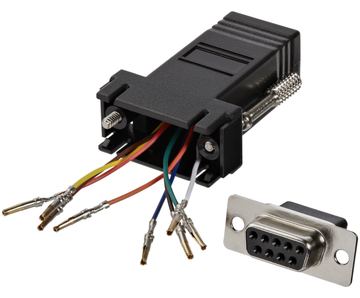 StarTech.com DB9 auf RJ45 Modular Adapter - Bu/Bu - Serieller Adapter - DB-9 (W) von LumaTech
