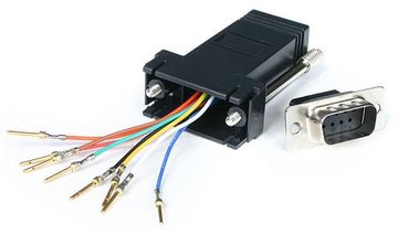 StarTech.com DB9 auf RJ45 Modular-Adapter - Stecker/Buchse - Seriell Adapter DB-9 / RJ-45 - St / Bu von LumaTech