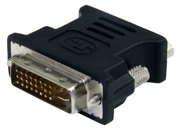 StarTech.com DVI auf VGA Adapter - St/Bu - Schwarz - DVI zu VGA Konverter / Monitoradapter - VGA-Adapter - DVI-I (M)
