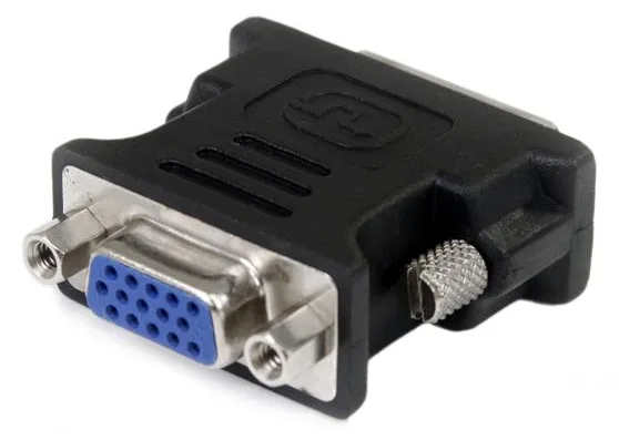 StarTech.com DVI auf VGA Adapter - St/Bu - Schwarz - DVI zu VGA Konverter / Monitoradapter - VGA-Adapter - DVI-I (M), Ansicht 2