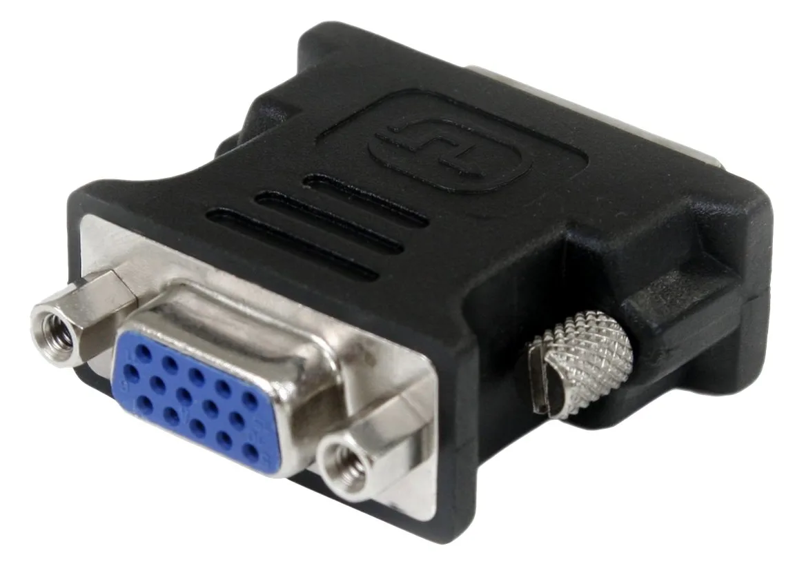 StarTech.com DVI auf VGA Adapter - St/Bu - Schwarz - DVI zu VGA Konverter / Monitoradapter - VGA-Adapter - DVI-I (M), Ansicht 3