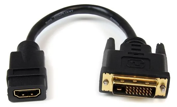 StarTech.com HDMI auf DVI Adapter 20cm - DVI-D (25 pin), Ansicht 2