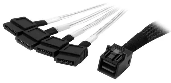 StarTech.com Internes Mini-SAS auf SATA Kabel - SFF-8643 zu 4x SATA - 1m - SATA- / SAS-Kabel - 4x Mini SAS HD, Ansicht 2