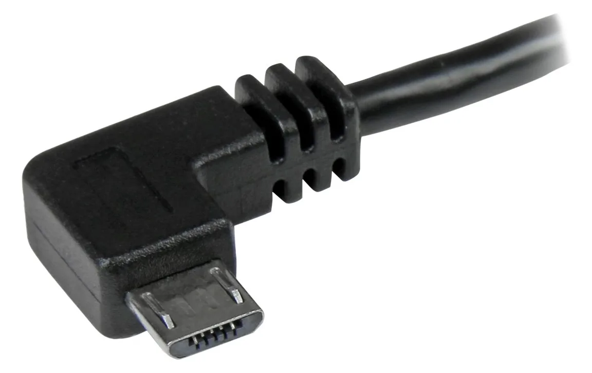 StarTech.com Micro USB Kabel mit rechts gewinkelten Anschlüssen - Stecker/Stecker - 1m - USB A zu Micro B Anschluss, Ansicht 4