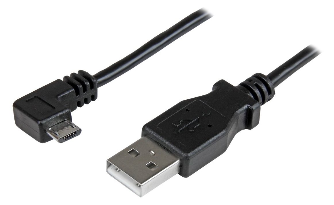 StarTech.com Micro USB Lade- und Sync-Kabel St/St - Rechts gewinkelt Micro-USB - 0,5m - USB-Kabel - Micro-USB Typ B (M) von LumaTech