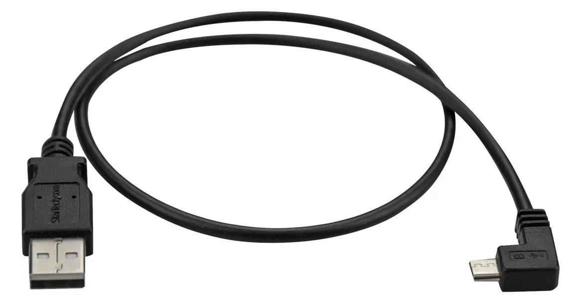 StarTech.com Micro USB Lade- und Sync-Kabel St/St - Rechts gewinkelt Micro-USB - 0,5m - USB-Kabel - Micro-USB Typ B (M), Ansicht 3