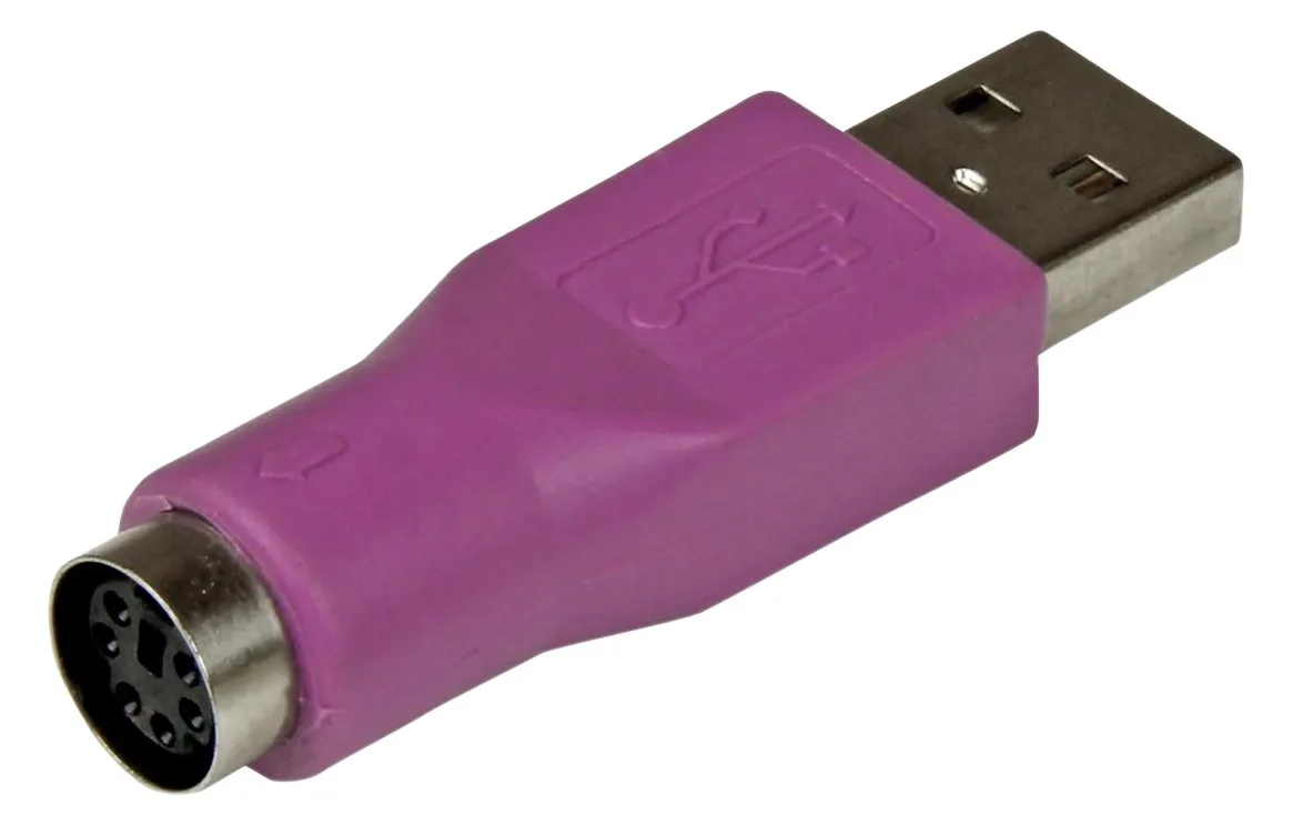 StarTech.com PS/2 Tastatur auf USB Adapter - PS-2 / USB Konverter - Buchse / Stecker - Tastaturadapter - PS/2 (W), Ansicht 2