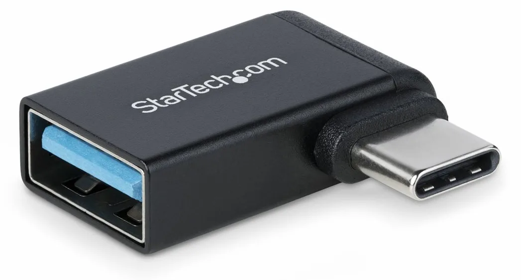 StarTech.com Right Angled USB-C to USB-A Adapter, USB 5Gbps, Compact USB-C Male to USB-A Female Adapter, Metal Housing, Ansicht 4