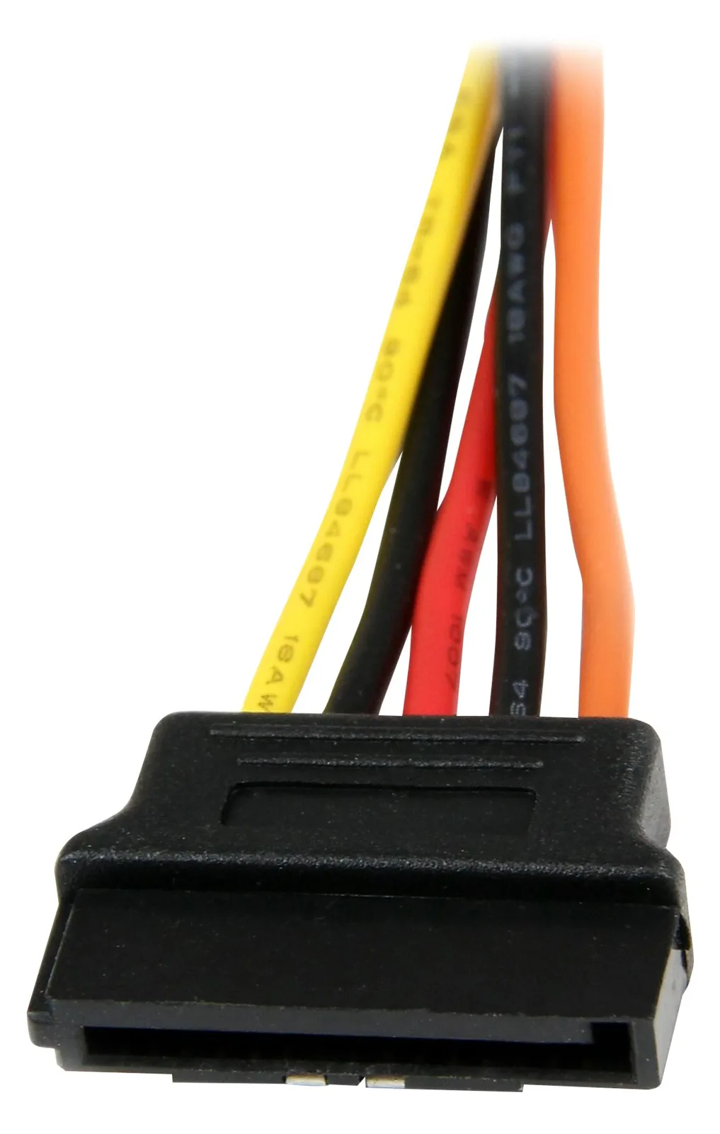 StarTech.com SATA Y-Strom-Adapterkabel mit Verriegelungs Clip 15cm - S-ATA Y Splitter Stromkabel St/Bu - Serial ATA, Ansicht 3