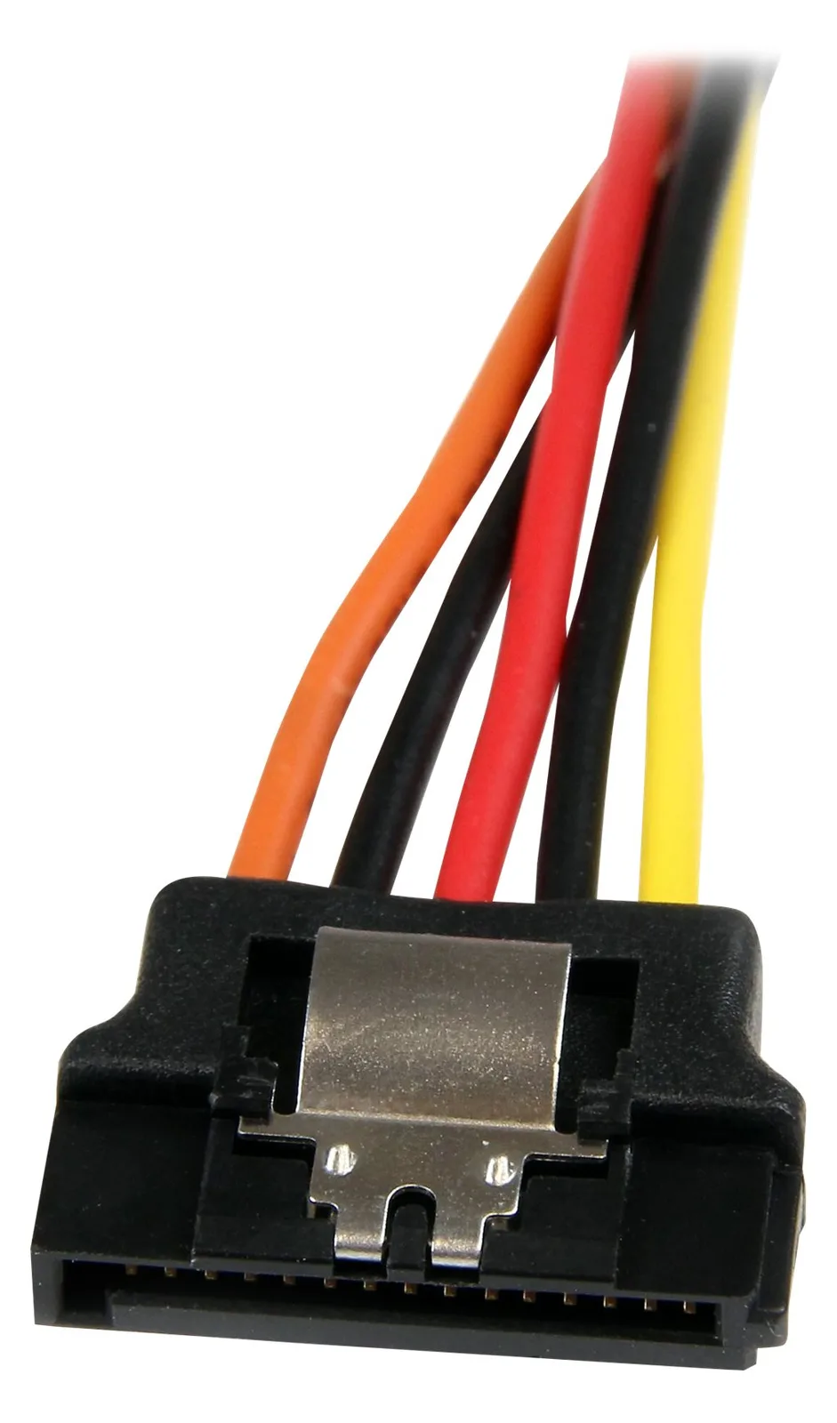 StarTech.com SATA Y-Strom-Adapterkabel mit Verriegelungs Clip 15cm - S-ATA Y Splitter Stromkabel St/Bu - Serial ATA, Ansicht 4
