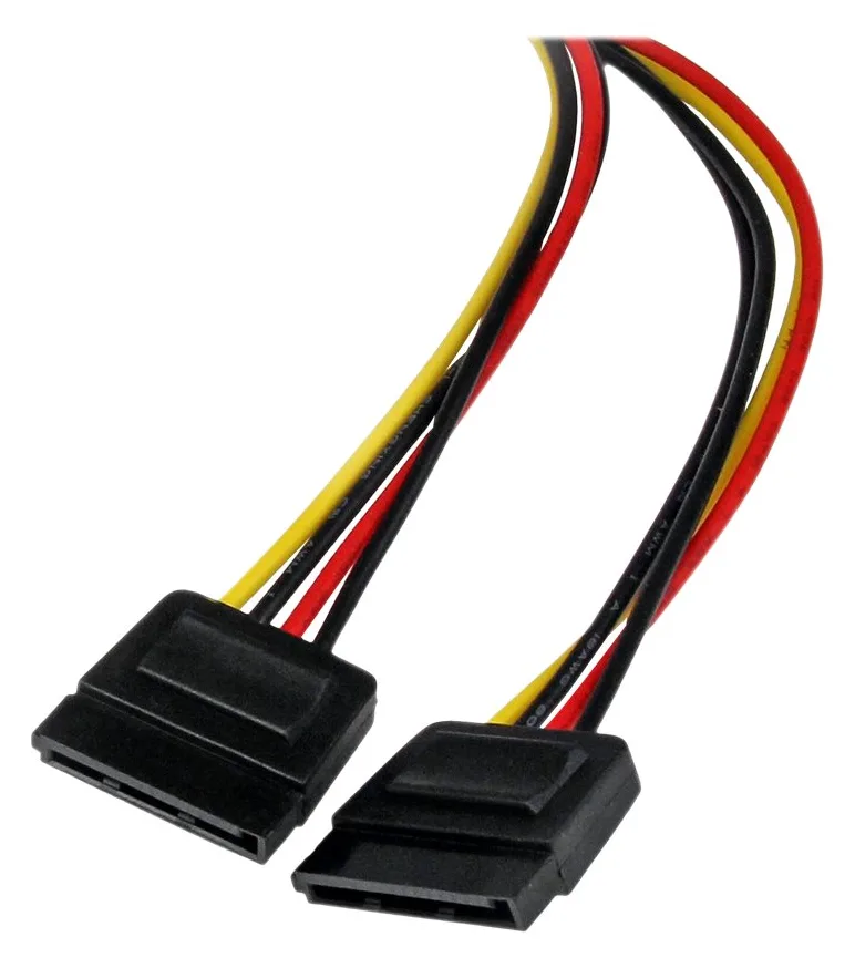 StarTech.com SATA Y-Stromkabel - Splitter Power Y-Kabel mit 2 x SATA intern 1 x Molex (Stecker), Ansicht 3
