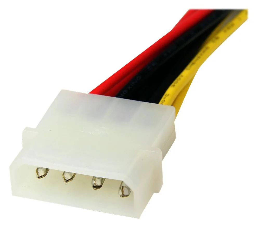 StarTech.com SATA Y-Stromkabel - Splitter Power Y-Kabel mit 2 x SATA intern 1 x Molex (Stecker), Ansicht 4