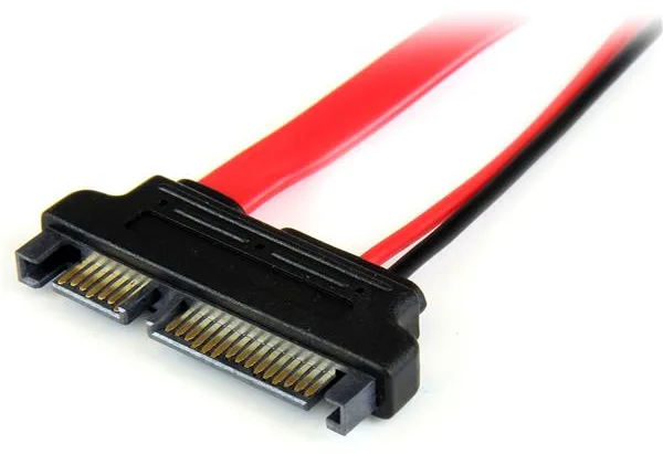 StarTech.com Slimline SATA auf SATA Adapter mit Strom Buchse/Stecker 15cm - SATA-Adapter - Serial ATA 150/300/600, Ansicht 4