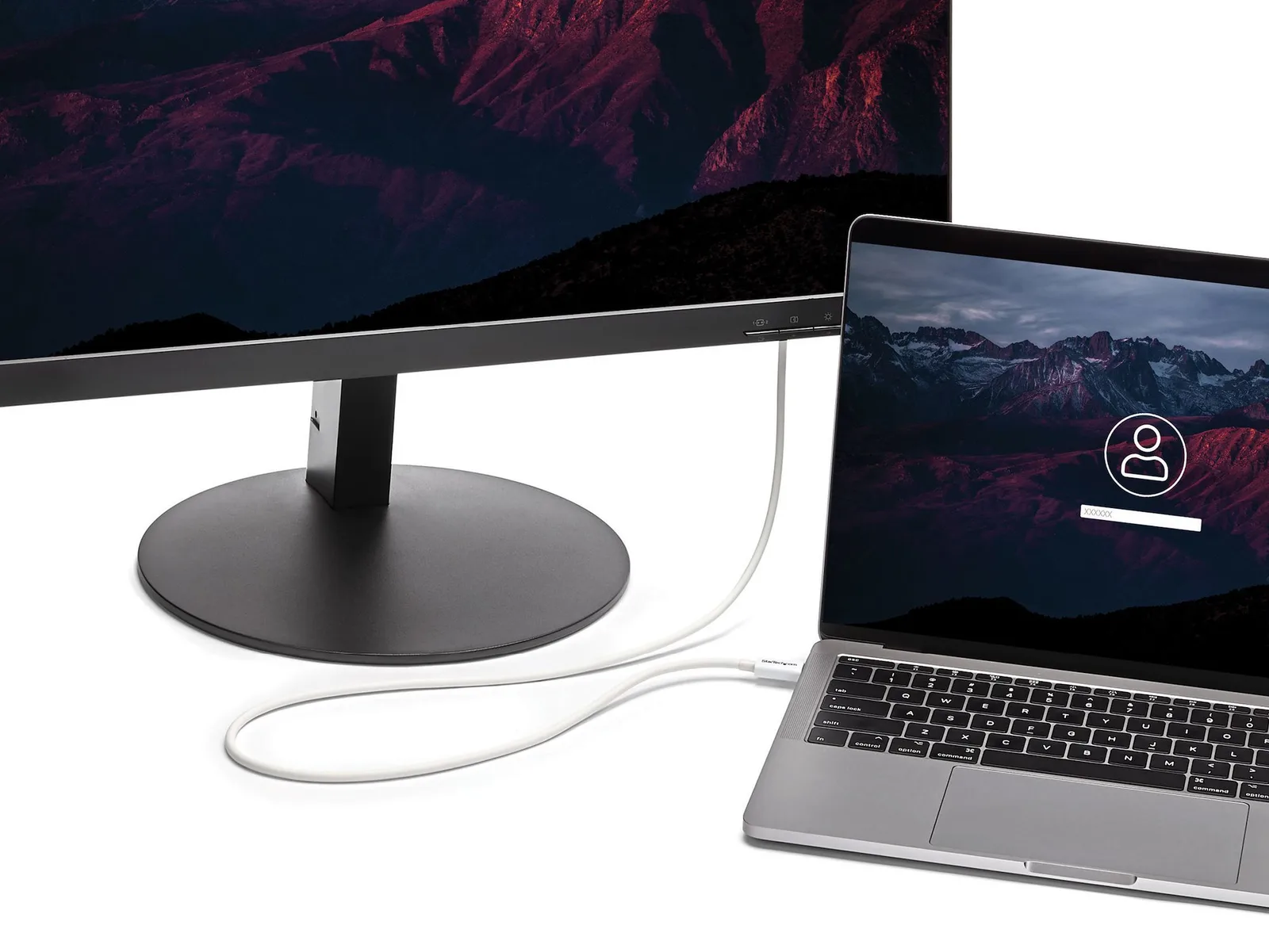 StarTech.com Thunderbolt 3 Kabel - 20Gbit/s - 2m - Weiß - 4K 60Hz - Passiv - Thunderbolt Kabel - USB Typ C Lader, Ansicht 2