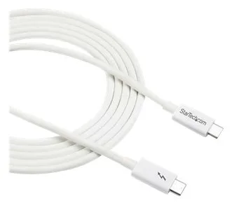 StarTech.com Thunderbolt 3 Kabel - 20Gbit/s - 2m - Weiß - 4K 60Hz - Passiv - Thunderbolt Kabel - USB Typ C Lader, Ansicht 5