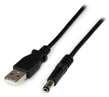 StarTech.com USB 2.0 auf Hohlstecker Typ N Kabel - USB A DC 5V 5,5mm Stecker Stromkabel Stecker 1m - Stromkabel von LumaTech