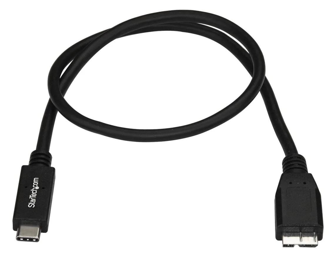 StarTech.com USB C to Micro USB Cable 0.5m - USB 3.1 Type C to Micro USB Type B Cable - Micro USB 3.1 to USB-C, Ansicht 3