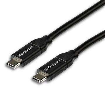 StarTech.com USB-C auf USB-C Kabel mit 5A Power Delivery - St/St - 2m - USB 2.0 - USB-IF zertifiziert - Schwarz von LumaTech