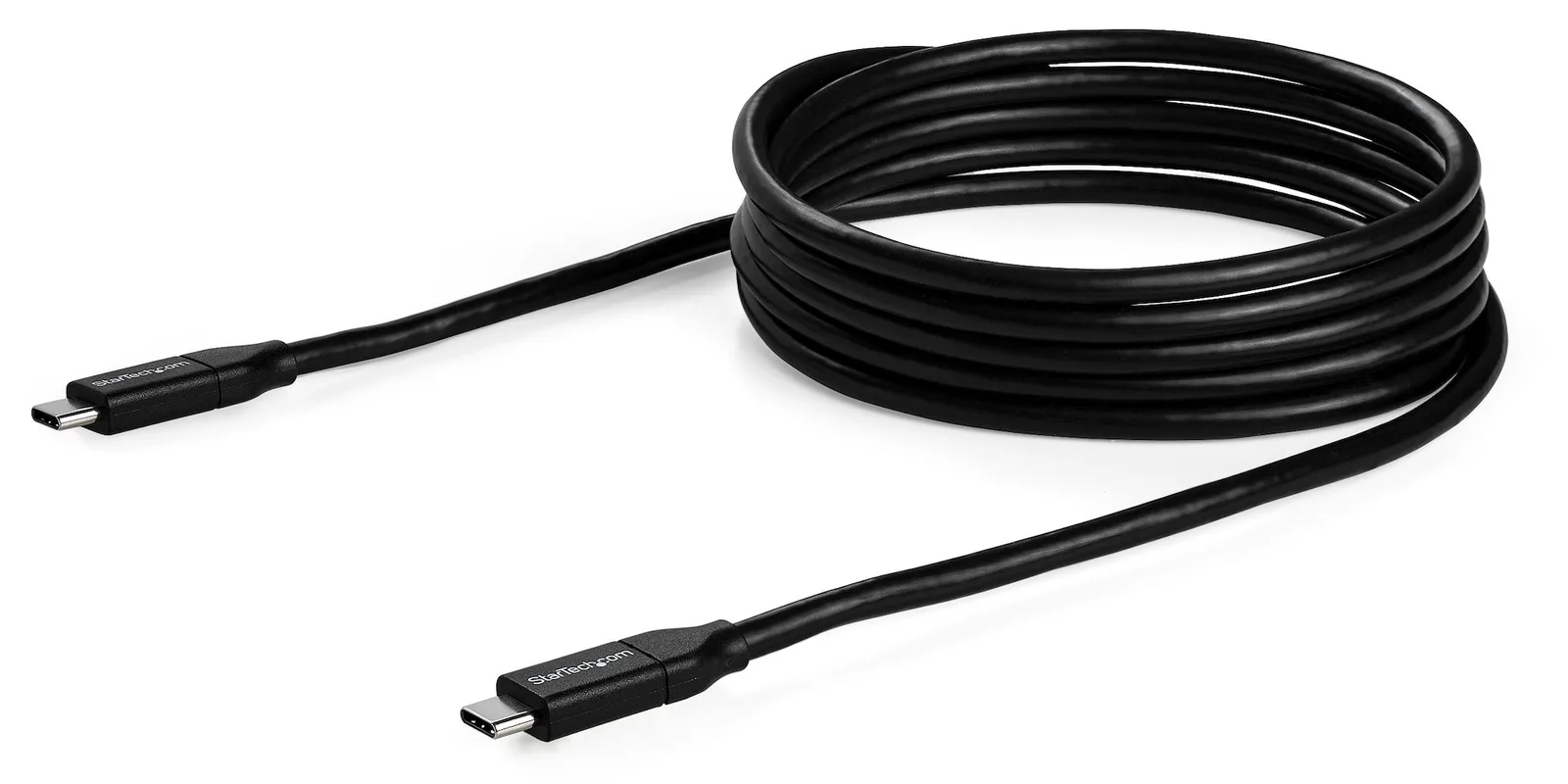 StarTech.com USB-C auf USB-C Kabel mit 5A Power Delivery - St/St - 2m - USB 2.0 - USB-IF zertifiziert - Schwarz, Ansicht 2