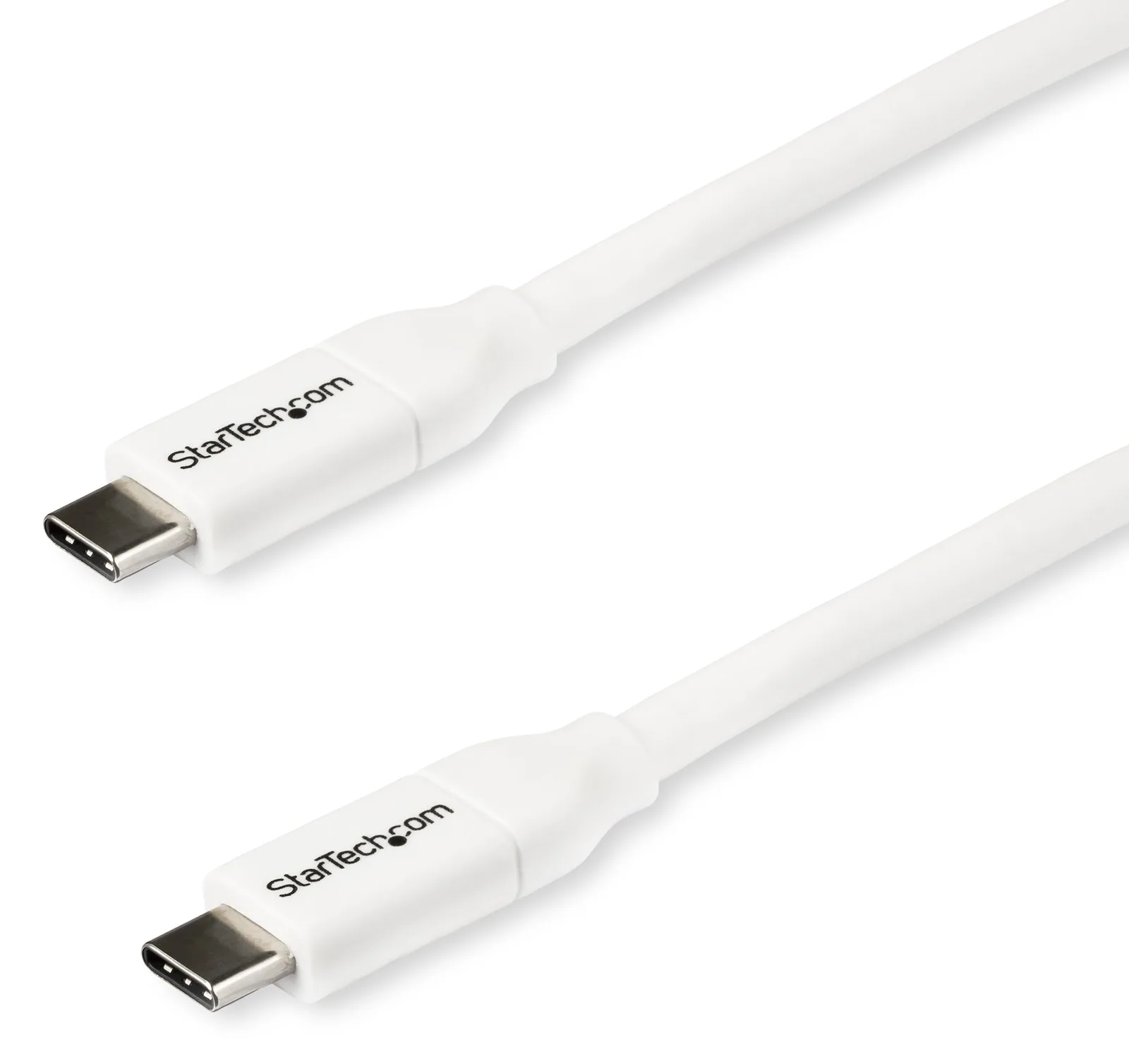StarTech.com USB-C auf USB-C Kabel mit 5A Power Delivery - St/St - 2m - USB 2.0 - USB-IF zertifiziert - Weiß, Ansicht 2
