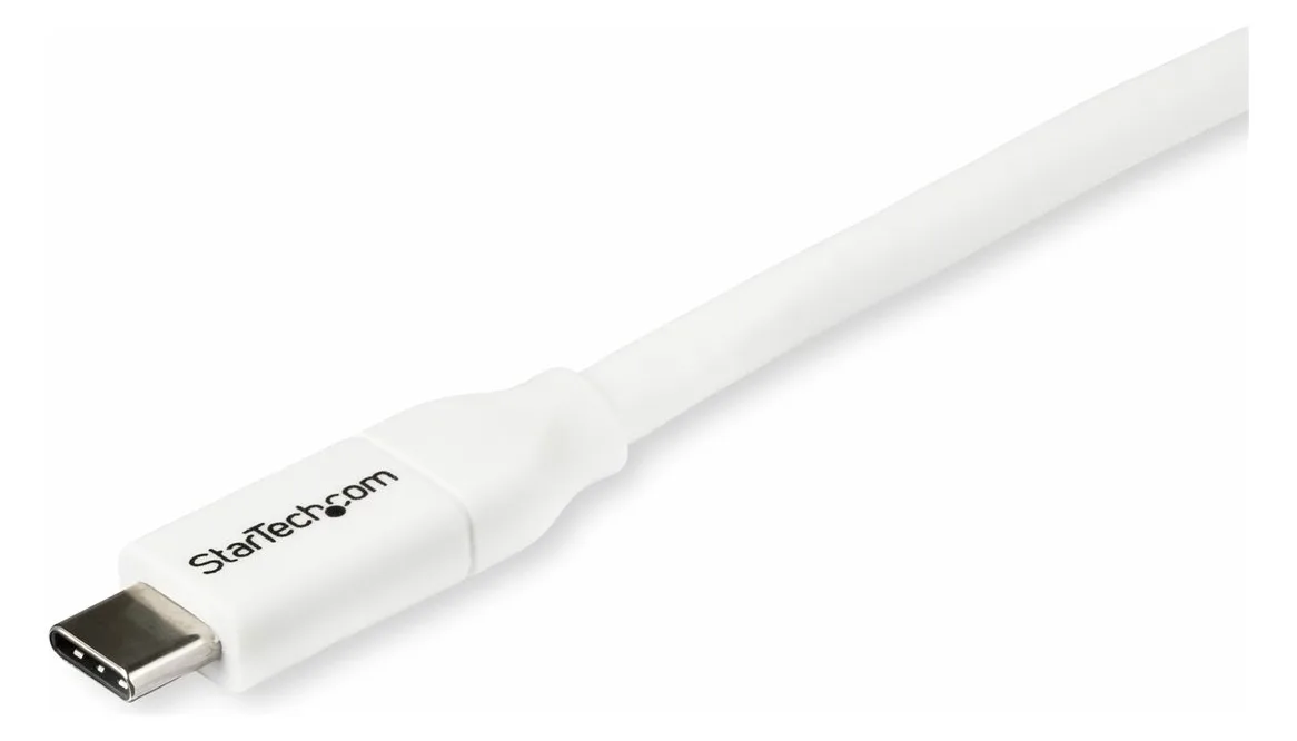 StarTech.com USB-C auf USB-C Kabel mit 5A Power Delivery - St/St - 2m - USB 2.0 - USB-IF zertifiziert - Weiß, Ansicht 4