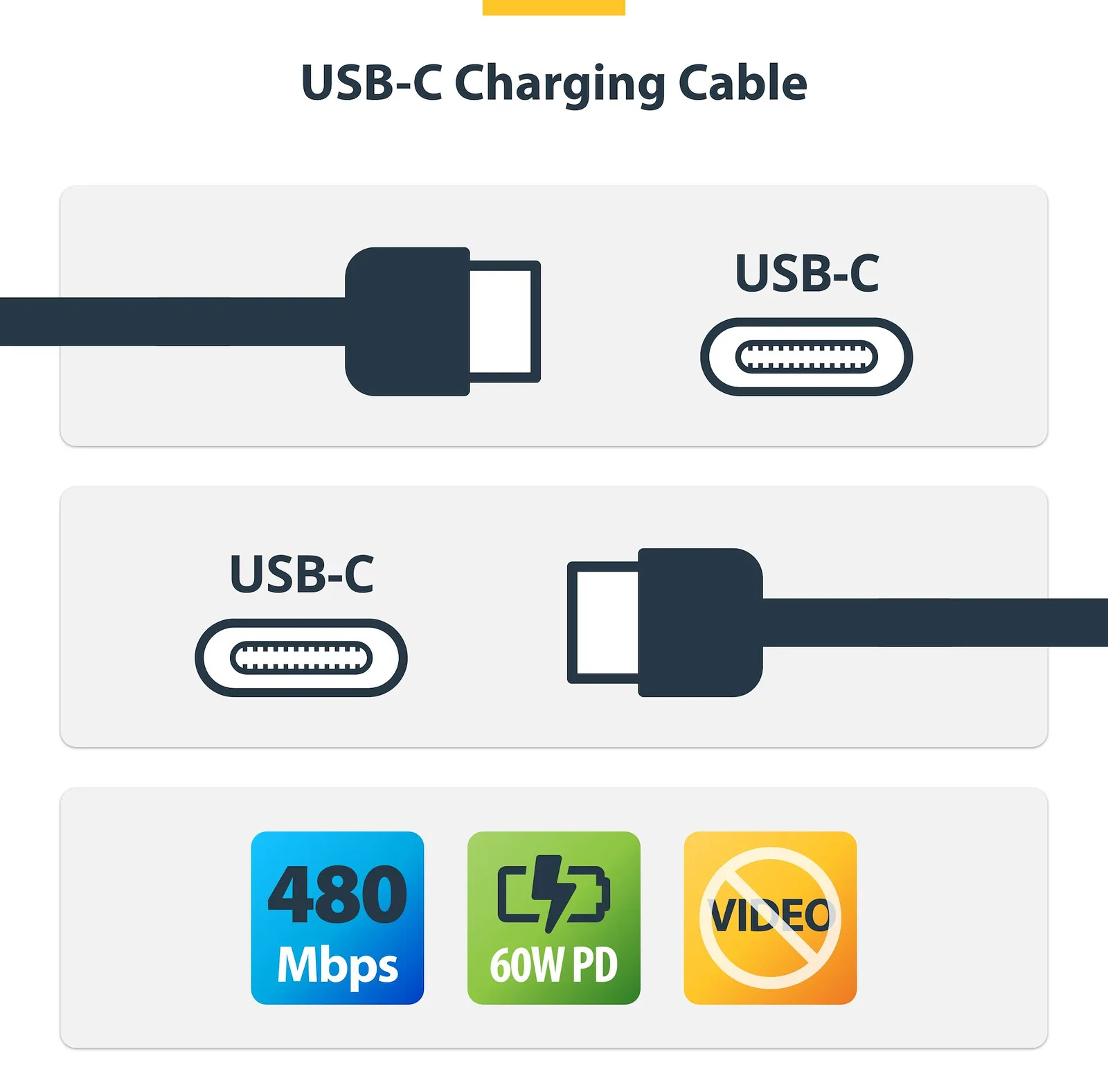 StarTech.com USB-Kabel - 24 pin USB-C (M), Ansicht 2