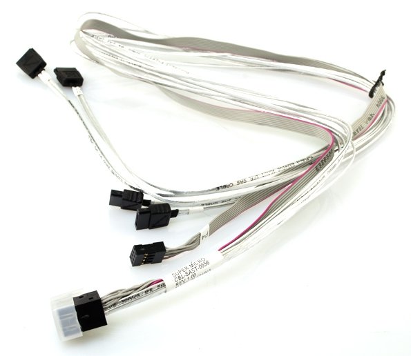 Supermicro Internes SAS-Kabel - mit Sidebands - 4x Mini SAS HD (SFF-8643)