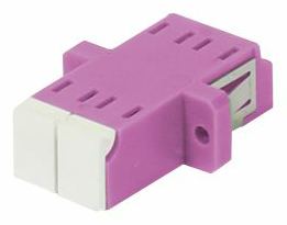 Synergy 21 LWL-Kupplung LC-Buchse/LC-Buchse 50/125u Multimode OM4 erika-violett duplex PVC - Multimode-Faser - Duplex von LumaTech