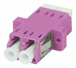 Synergy 21 LWL-Kupplung LC-Buchse/LC-Buchse 50/125u Multimode OM4 erika-violett duplex PVC - Multimode-Faser - Duplex, Ansicht 2
