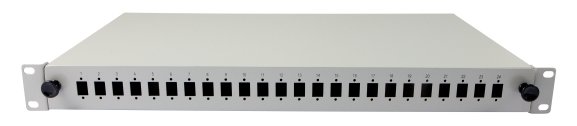 Synergy 21 LWL-Patchpanel für 24xLC/LSH E2000 -Duplex-Buchsen 19/1HE ohne Kupplungen - 0,48 m von LumaTech