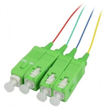 Synergy 21 LWL-Pigtail-SC APC 9/125u. OS2 4-Pack farbig G657.A2 - Kabel - 1,5 m von LumaTech