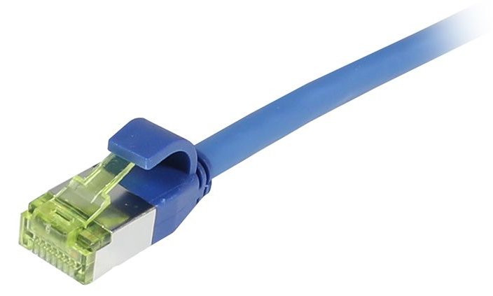 Synergy 21 Patchkabel RJ45 CAT6A 500Mhz blau S/FTP slimline rund d - Kabel - Digital/Daten