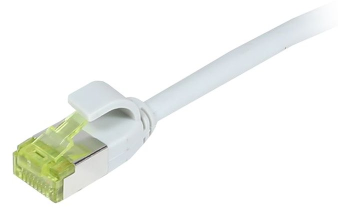 Synergy 21 Patchkabel RJ45 CAT6A 500Mhz grau S/FTP slimline rund d - Kabel - Digital/Daten